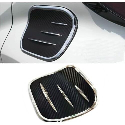 ABS carbon fiber Exterior Oil Fuel Tank Cap Cover Trim 1PCS For Toyota C-HR CHR 2016 2017 2018 Car styling