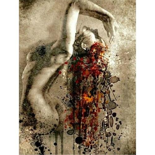 Abstract Full Square Round Diy Diamond Painting Sexy woman Diamond Embroidery Rhinestone Mosaic Picture by Numbers ArtZP-2205