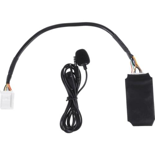 Car Radio Audio Adapter Bluetooth Aux Cable Microphone Handsfree Music Interface Disc Box for Toyota Reiz/Camry/Corolla