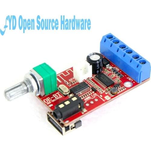 Function board OE-BT Bluetooth digital amplifier board U disk playback Bluetooth speaker background music dedicated 30Wx2