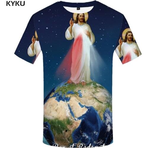 3d Tshirt Jesus T shirt Men Earth T-shirts 3d Galaxy Shirt Print Funny Funny T shirts Anime Anime Clothes Mens Clothing T shirts