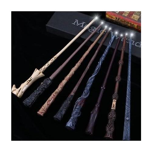 Harry Magic Wands (Lighting) Sirius Hermione Dumbledore Potter Light Magic Wand Box Packing for Birthday Gift Wholesale