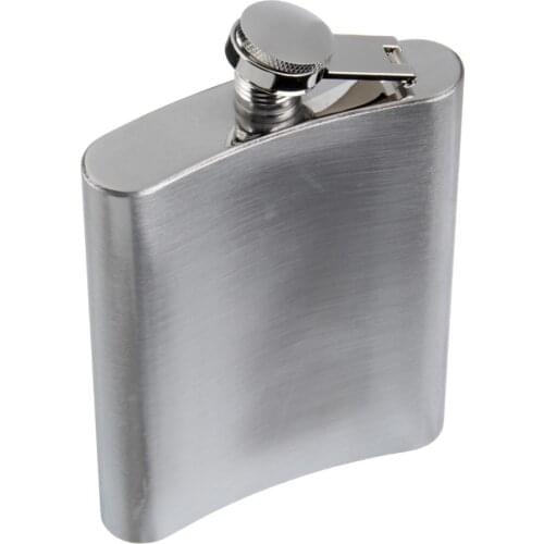 Hot Sale Trustworthy Alcohol Cap Funnel Drinkware Bottle Sanding Stainless Steel Hip Flask Portable Mens 8 Ounce Hip Flask