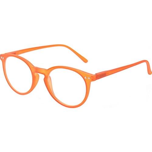 Retro Round Frame Reading Glasses Men And Women Portable Reading Glasses Plastic Reading Glasses Diopter +0, +50, +100...+600