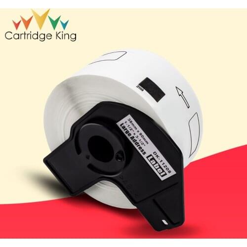 Cartridge King for Brother DK-11208 Thermal Address Labels 38*90mm for Brother QL-820NWB QL-1050 QL-1050N QL-1060N Label Printer