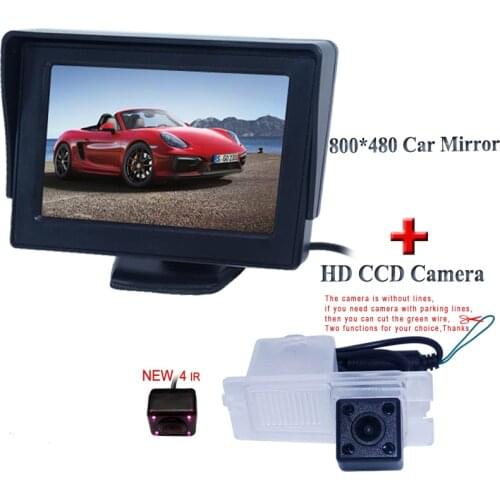 Combination car reverse camera+4.3"desktop car monitor hot sale for SsangYong Actyon Korando Rexton