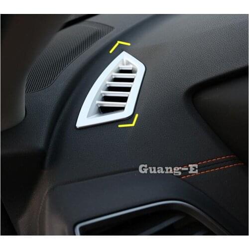 Car ABS Body Cover Garnish Detector Inner Front Bottom Air Conditioning Outlet Vent 2pcs For SUBARU XV 2018 2019 2020 2021