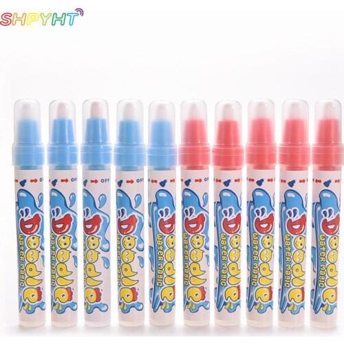 Hot! Office & School Home Decor DIY Magic Pen Water Painting Writing Pen Party Brushes Blue Red Educational Painting Toy