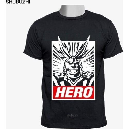 Boku No Hero Academia - All Might Custom Men Black Tshirt size S-5XL men cotton t-shirts 4XL 5XL sbz8327