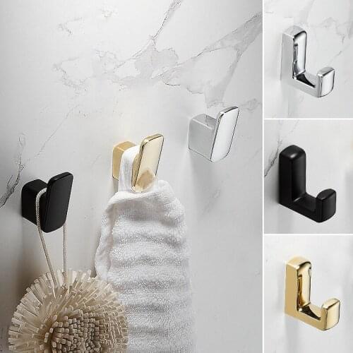 Bathroom Brass Robe Hook Wall Mounted Towel Rack Towel Hook Clothes Hook Clothes Hat Coat Hanger Hotel Bathroom Accessories