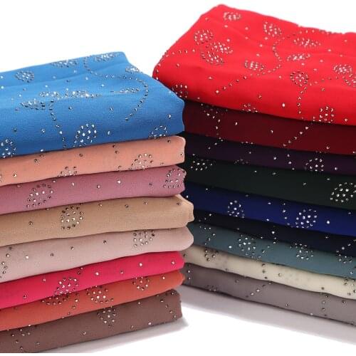 New Scarf Cover Malaysia Pearl Chiffon Perm Scarf Small Leaf Scarf Muslim hijab Islamic Clothing Turban Hijab Muslim Dress