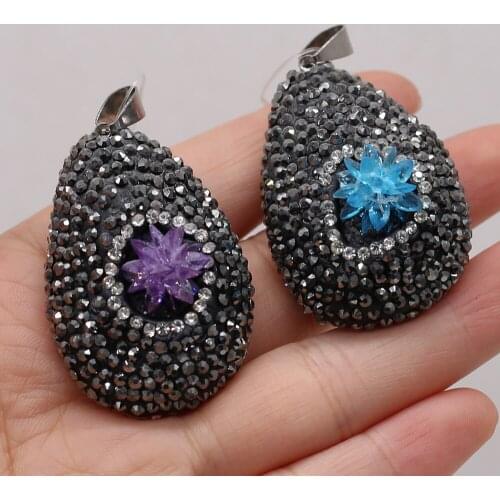 Customized Natural Stone Pendant Drop-Shaped Semi-Precious Pendant For Jewelry Making DIY Necklace Bracelet Earrings Accessory