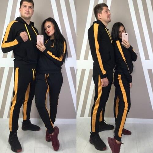 Couple Casual Tracksuit Hoodies+Pants Set Large Size Sports Suit Fashion Casual Pullovers Sportswear Women and Mens Suits