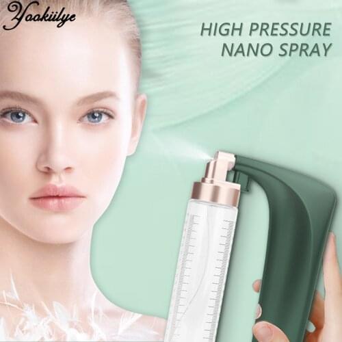 1600kp High Pressure Oxygen Injection Machine Portable Handheld Nano Mist Moisturizing Facial Sprayer Airbrush Facial Humidifier