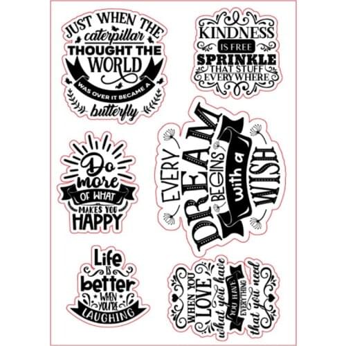 Greetings Silicone Clear Seal Stamp DIY Scrapbooking Embossing Photo Album Decor