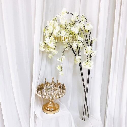 Wedding simulation flower arrangement silk flower decoration flower road lead flower arrangement living room hotel soft