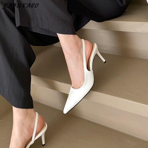 Fashion Womens Pumps Stiletto Pointed Toe Party Wedding High Heels Brand Design Lady Slingbacks Shoes Casual Shoes New Arrivals