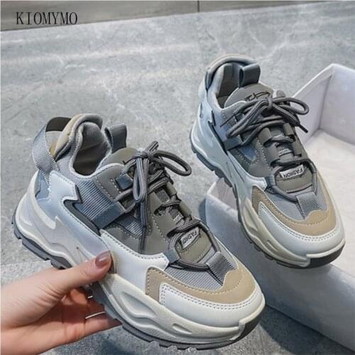 Daddy Shoes Womens 2021 New Autumn Thick-Soled Korean Version Increased Sports And Leisure Womens Trendy Shoes