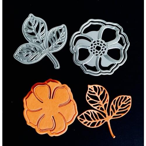 YLCD257 Leaves Set Metal Cutting Dies For Scrapbooking Stencils DIY Album Cards Decoration Embossing Folder Die Cutter Template