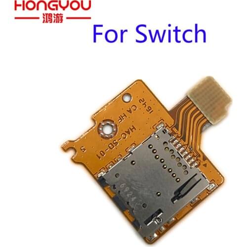 10Pcs Original spare parts For Nintend Switch NS TF SD Card Slot Socket Replacement Handle controller SD Card