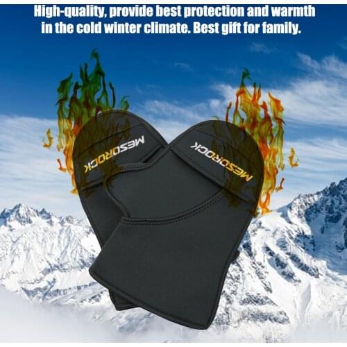 1Pair Protective Motorcycle Scooter Warm Handlebar Muff Grip Handle Bar Muff Waterproof Winter Warmer Thermal Cover Gloves