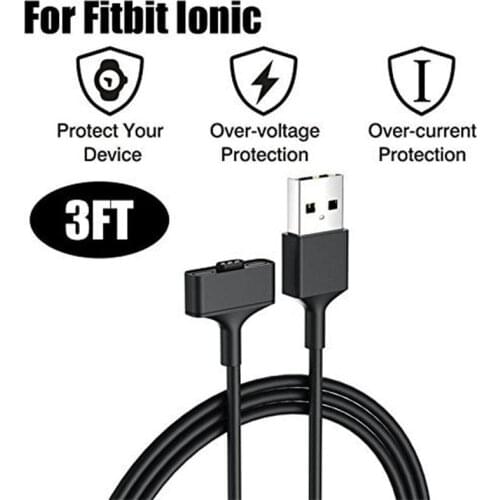 1M Replacement Charger For FitBit Ionic Watch USB Charging Cord Charge Cable For Fit Bit Ionic Smart Watch Band TXTB1