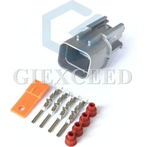 2 Sets 4 Pin PB621-04120 Male Automotive Connector Auto Waterproof Wiring Cable Plug For Mitsubishi