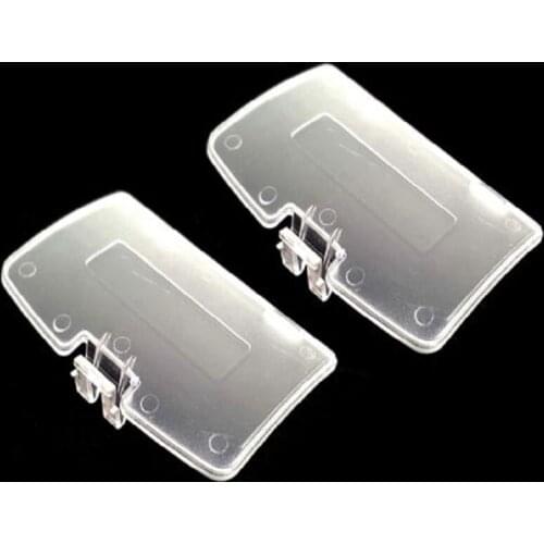 2 PCS Crystal Clear Transparent White Battery Door Cover For Nintendo Gameboy Color GBC