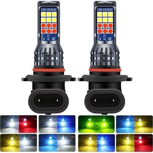 2Pcs LED Fog Lights H11 H8 H10 HB4 HB3 Yellow White LED Bulb for Lada Granta Priora Kalina Niva/4x4 Samara II Largus Vesta XRAY
