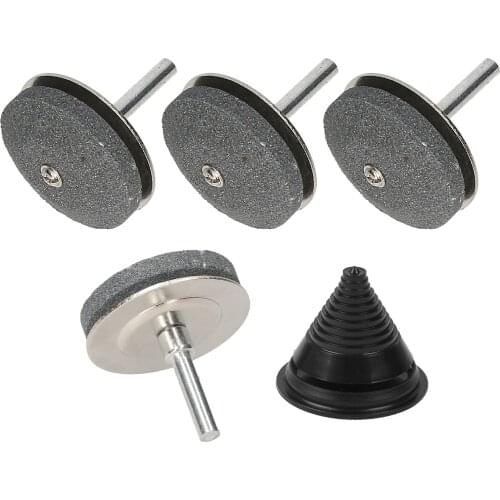 4pcs Sharpening Stones Honing Stone Grindstone Sharpener Whetstone with Balancer for Lawn Mower Tractor Garden Yard Tools