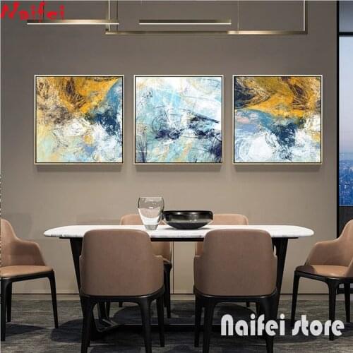 5D DIY Diamond Painting Colorful Abstract Art Line Art Diamond Embroidery Landscape Mosaic Full Square Round Drill Home Decor