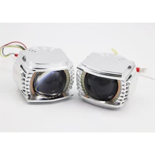 Car and motorcycle headlights general second-generation LED super bright high beam Not waterproof angel eye lens