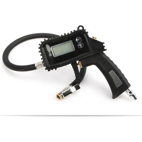 Car Tire Digital Display Tire Pressure Gauge Plus Air Gun Barometer Car Inflatable Pressure Gauge Inflatable Gun Inflatable Stra