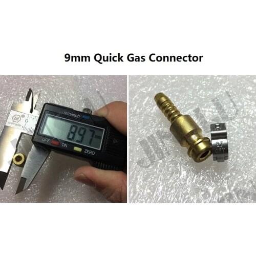 2set 9mm Quick Gas Connector WP 9 17 18 26 DJK10-25 DJK35-50 TIG Welding Welder