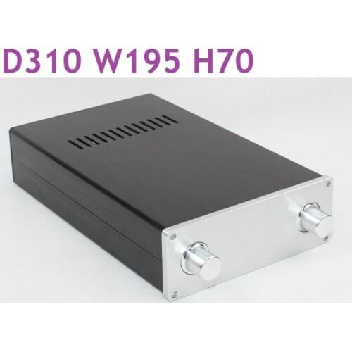 Size D300 W195 H70 All Aluminum Chassis Preamp Case DAC Box New DIY Chassis Power Amplifier Supply Power Box WA105