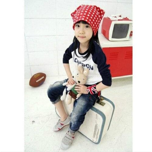 BBD Kids Girls T-Shirt New Best Selling Spring Cotton Unisex Full Letter O-Neck Active England Style Tops Children Clothes