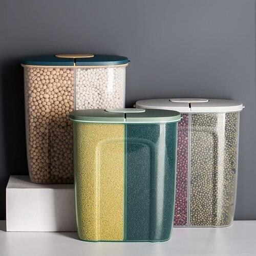 Cereal Dispenser Storage Jars Plastic Household Transparent Nordic Cookie Storage Jars Eco Friendly Rangement Home Items DG50PG