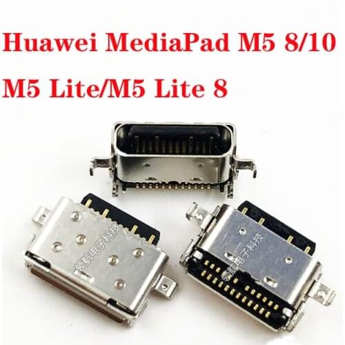 For Huawei MediaPad M5 8 10 M5 Lite M5 Lite 8 USB Charging Port Connector socket Mobile phone usb data interface replace