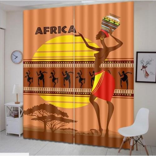 Egyptian dance Handle 3D Window Curtain Luxury Blackout Living Room wedding Bedroom decorate Cortina Drapes Rideaux pillowcase