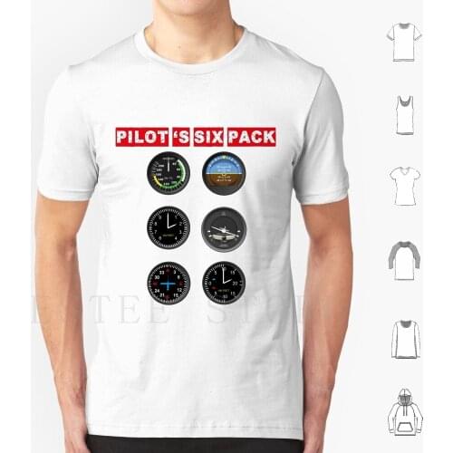 PilotS Six Pack T Shirt Cotton Men Diy Print Pilots Six Pack Six Pack Pilot Plane Airplane Aero Airship Fly Flying