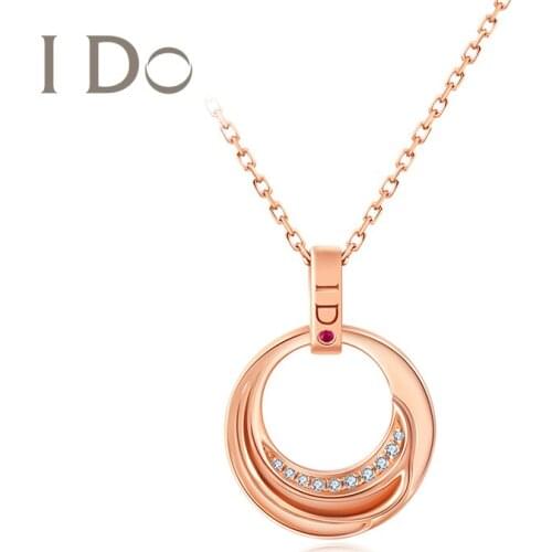 I Do 2020 trend Wings Series 18 K Gold Diamond Necklace For Women Gift Christmas New Year Love Gift Wedding Gift