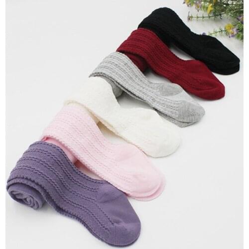 Kids Baby Girls Leggings Autumn Winter Warm Kids Cotton Leggings Baby Girl Bottoms Solid Color Leggings 6M-3T