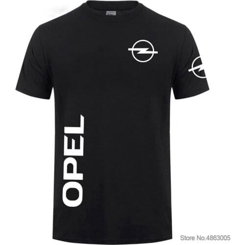 Summer Hot Sale Fashion Short Sleeve Opel T-shirt Mens and Womens Style Cotton Tops