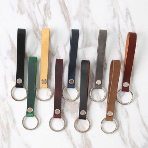 Fashion PU Leather Keychain Casual Leather Strap Lanyard Key Chain Waist Wallet KeyChains Car Keyring Keyholder Jewelry Gift