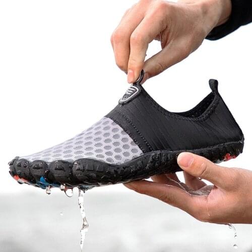 Nonslip Barefoot Men Women Aqua Shoes Soft Elastic Trekking Wading Shoes Breathable Quick Dry Beach Seaside Water Sports Shoes