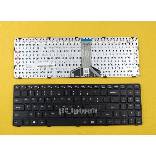 New US QWERTY Keyboard for LENOVO Ideapad 100 15 100-15IBD 100-15IB B50-50 Lapotp Black Frame Black