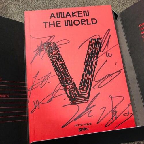 Presale hand signed WayV autographed Awaken The World album+signed photo 062020