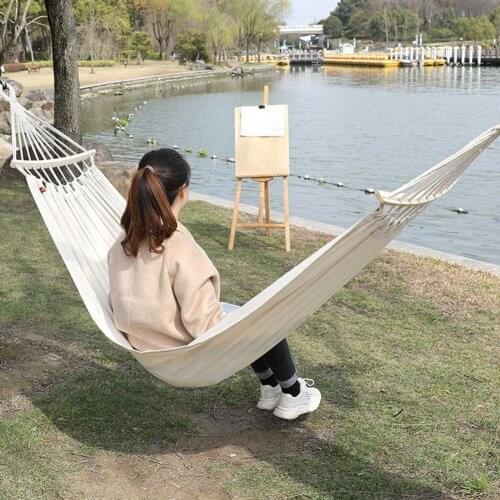 Garden Swing Outdoor Camping Hammock Indoor Balcony Patio Furniture Hanging Chair Hammock Rain Fly Tree Straps For Travel Hiking