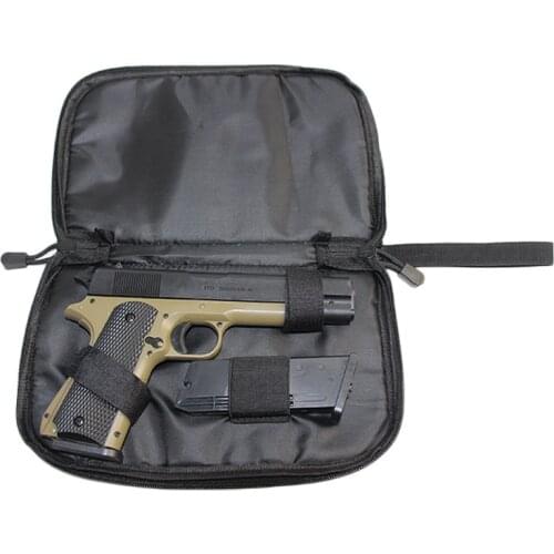 Tactical Gun Bag Hand Carry Pouch Airsoft Pistol Case Holster Military Paintball Carrier Soft Paddle Outdoor Hunting Accessories