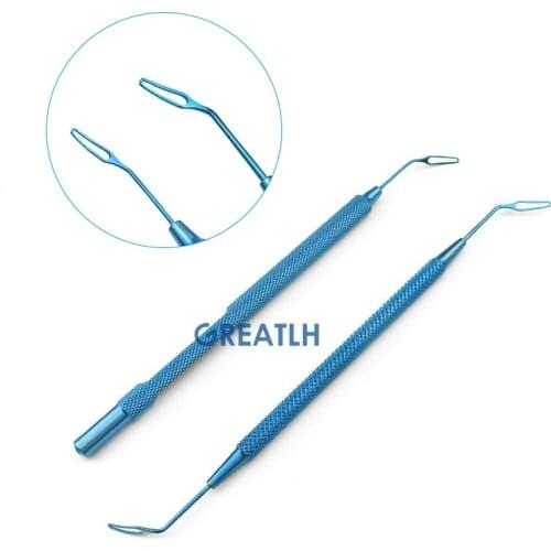 Titanium Forceps Veterinary Ophthalmic Tweezer Kansas Nucleus Vectis Instrument Ophthalmic